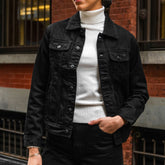 Denim Trucker Jacket | Black