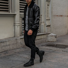 S Flight Jacket | Black
