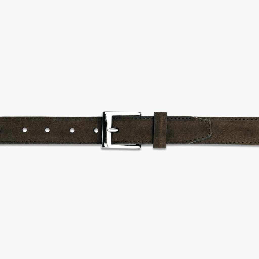 Men's Classic Leather Belt | Dark Olive Suede
