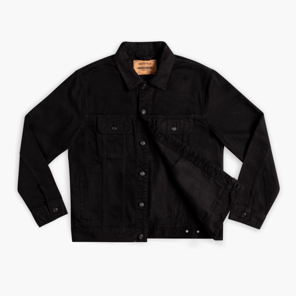 Denim Trucker Jacket | Pitch Black