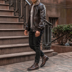 S Flight Jacket | Black Coffee