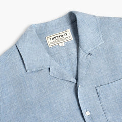 Linen Camp Shirt | Light Blue