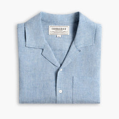 Linen Camp Shirt | Light Blue