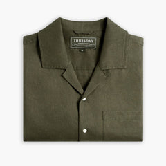 Linen Camp Shirt | Olive