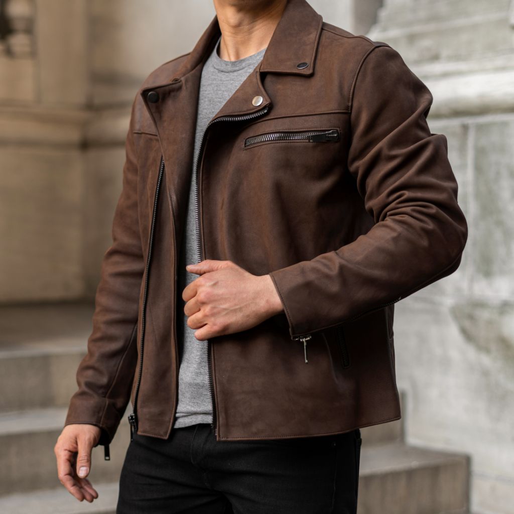 S Motorcycle Jacket | Tobacco