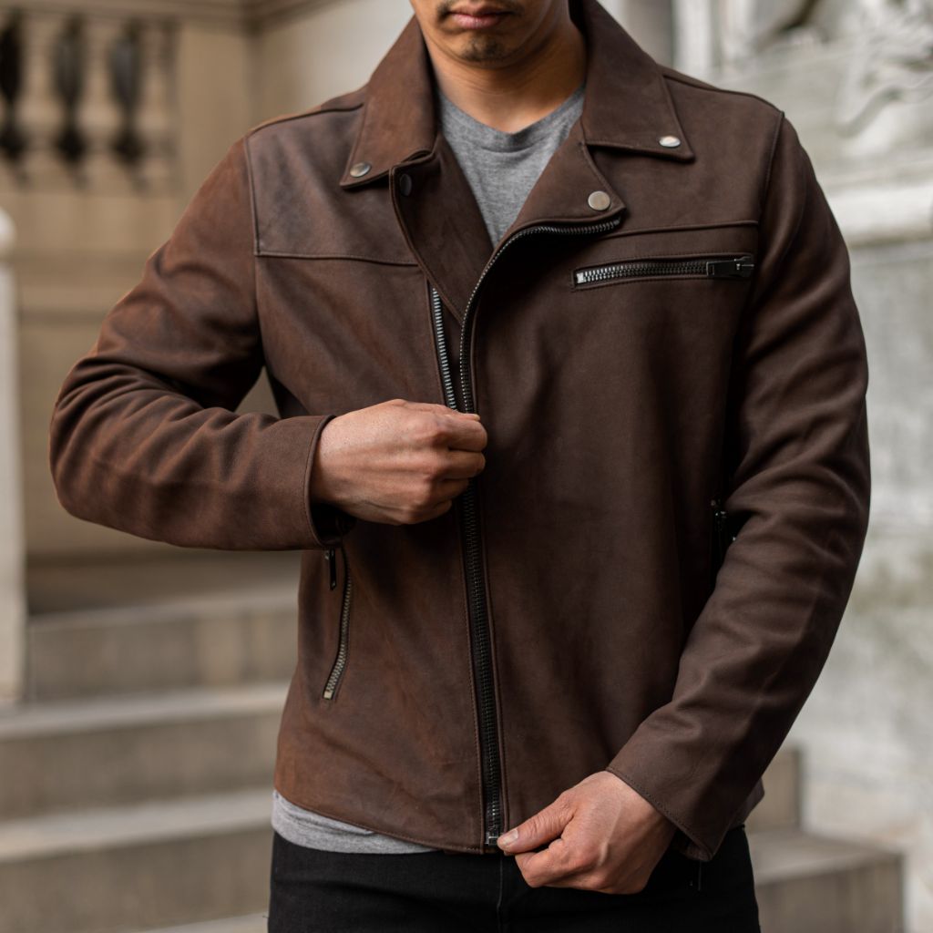 S Motorcycle Jacket | Tobacco