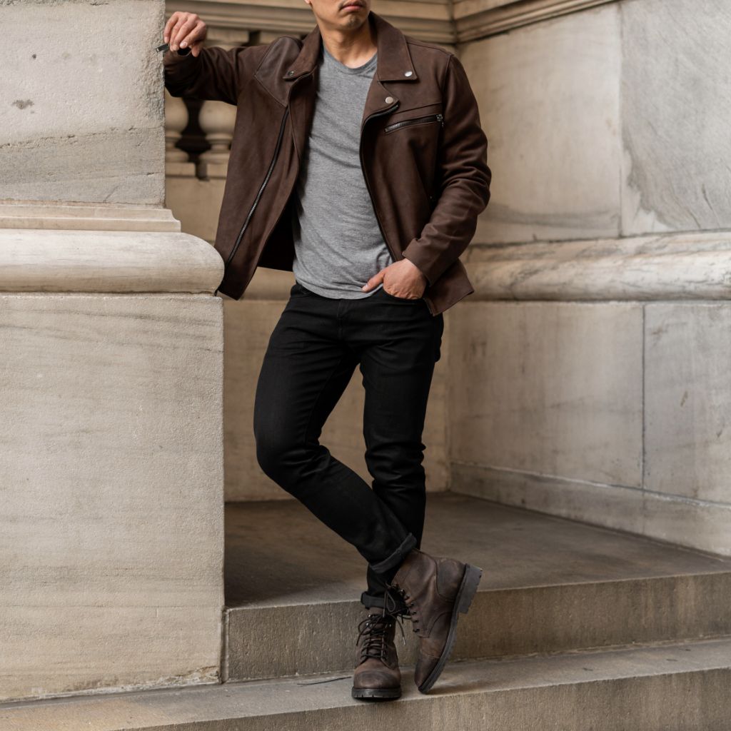 S Motorcycle Jacket | Tobacco