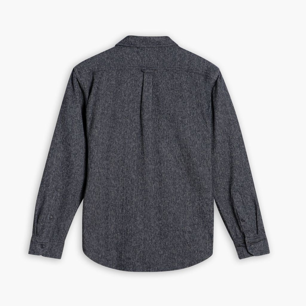 Summit Flannel Shirt | Blue Herringbone