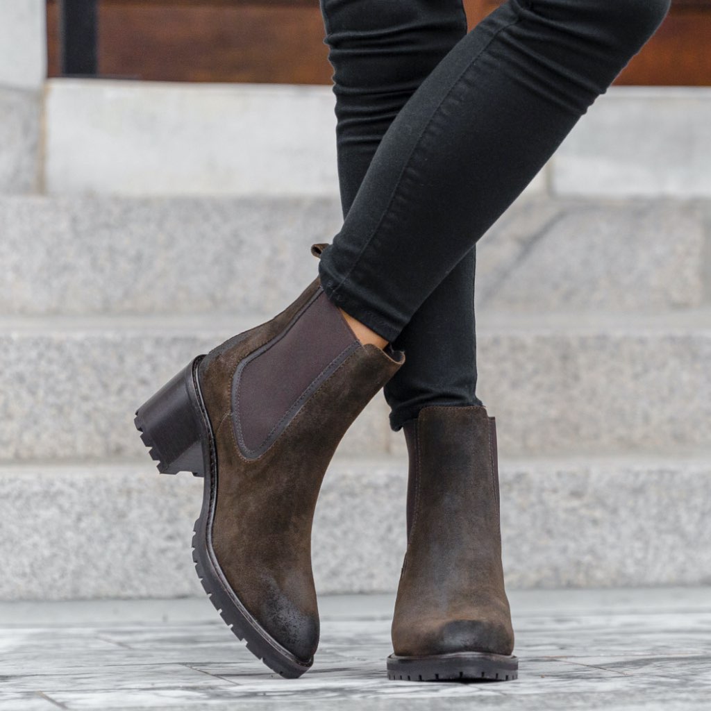S Knockout | Dark Olive Suede