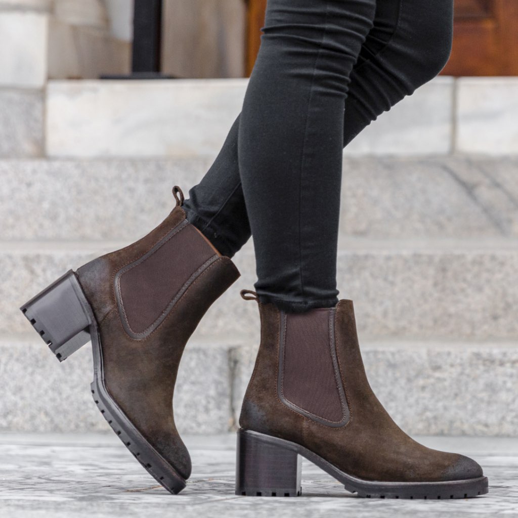 S Knockout | Dark Olive Suede