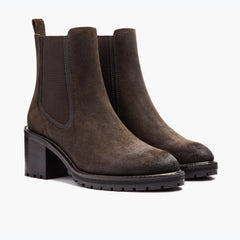 W Knockout | Dark Olive Suede