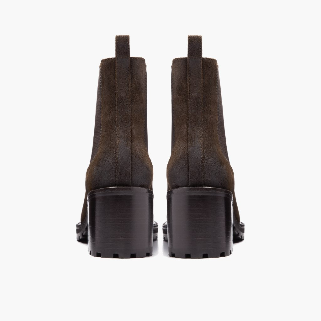W Knockout | Dark Olive Suede