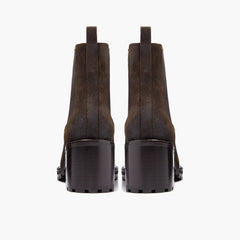 W Knockout | Dark Olive Suede