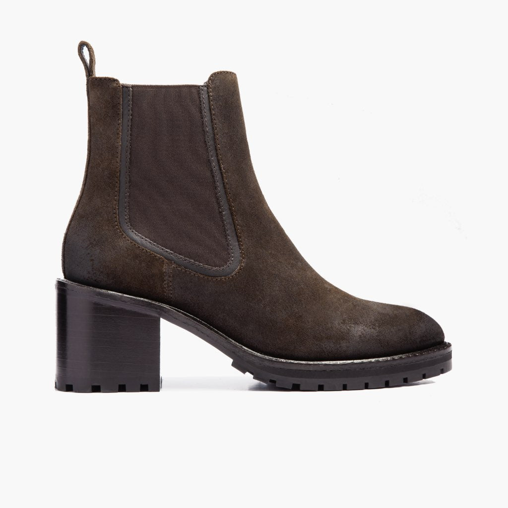 S Knockout | Dark Olive Suede