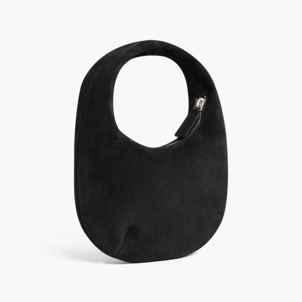 Mini Crescent | Black Suede