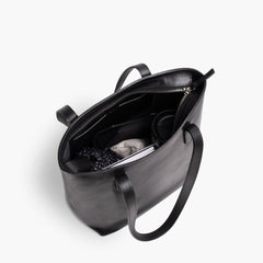 Everyday Tote | Black (M) (Zipper)