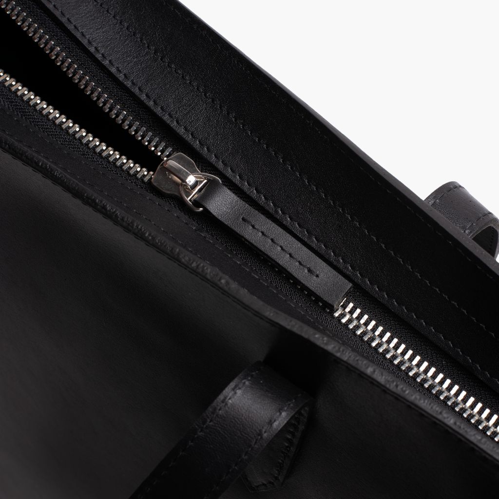 Everyday Tote | Black (XL) (Zipper)